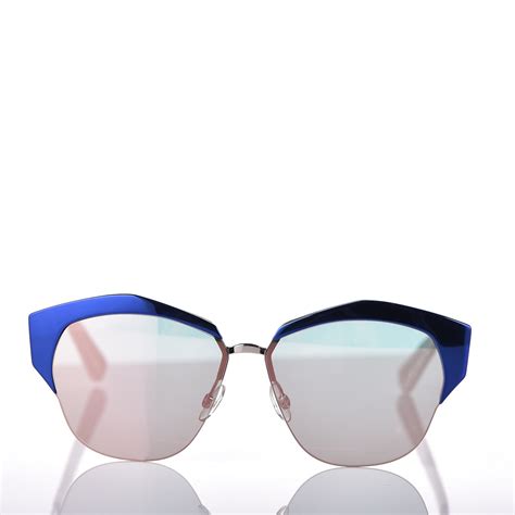 dior sunglasses blue frame|christian dior mirrored sunglasses.